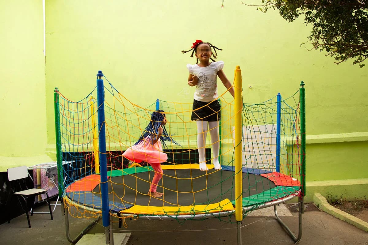 Atividade cultural no Abrigo Pró-Criança