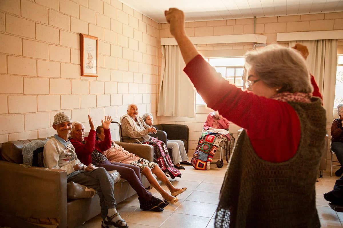 Convivência entre acolhidos no Oásis Capim Branco